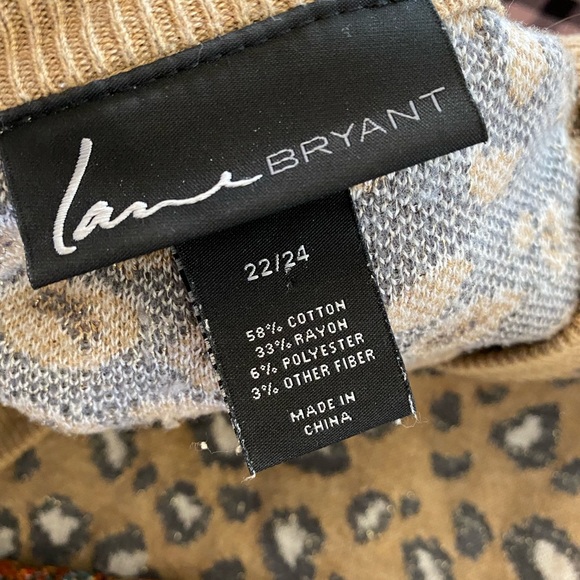 Lane Bryant Animal Print Sweater - 22/24 - Picture 6 of 6